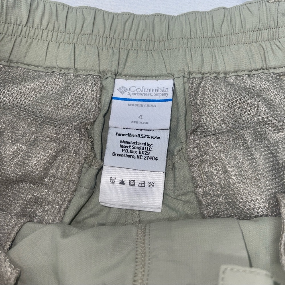 Columbia Insect Blocker Hiking Pants Women’s 4 Regular Khaki Outdoor Travel - Picture 7 of 16